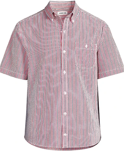 Lands' End Men's Short Sleeve Seersucker Shirt