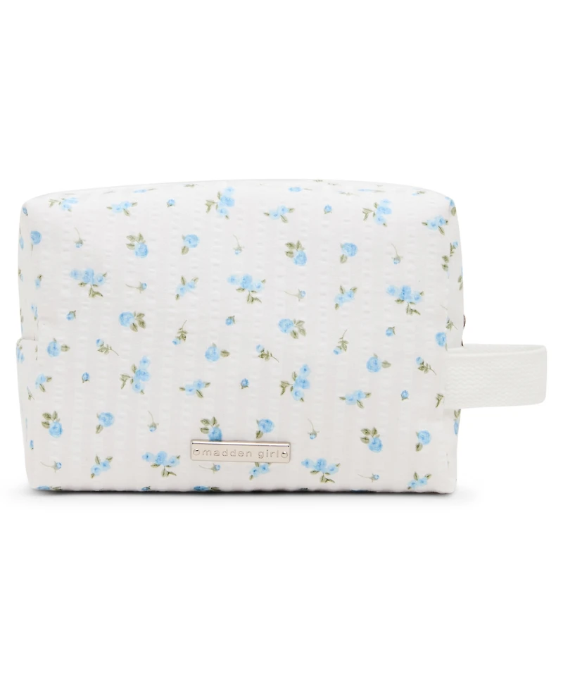 Madden Girl Eddiess Seersucker Mini Zipper Wallet