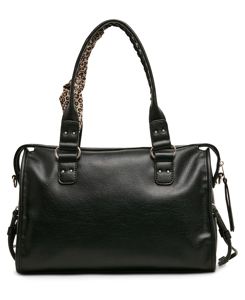 Madden Girl Vander Medium Scarf Detail Bowler Handbag