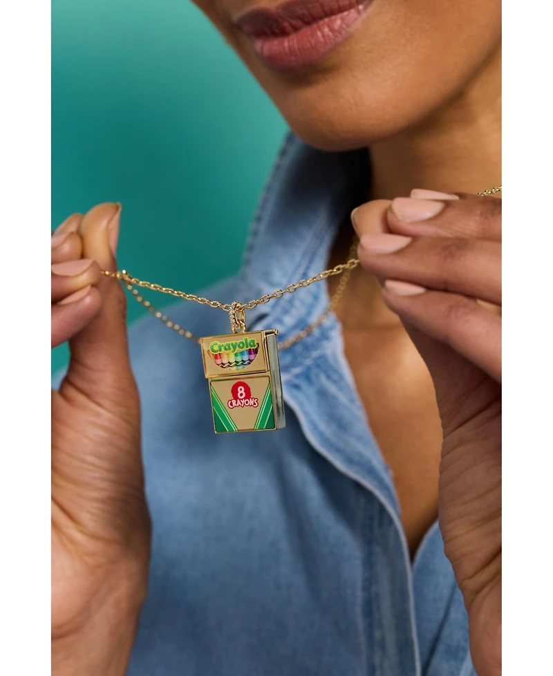 Alex and Ani Crayola 'To Teach Is To Color A Life Forever' Crayon Box Locket