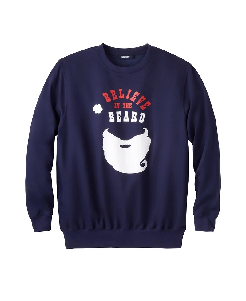 KingSize Big & Tall Graphic Fleece Sweatshirt