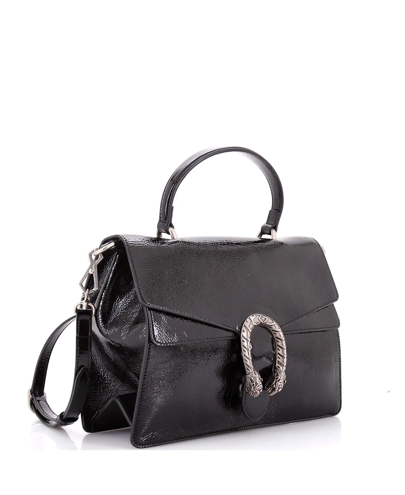 Pre-Owned Gucci Medium Dionysus Convertible Top Handle Bag Patent