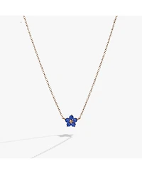 Alex and Ani Crystal Forget-Me-Not Flower Necklace