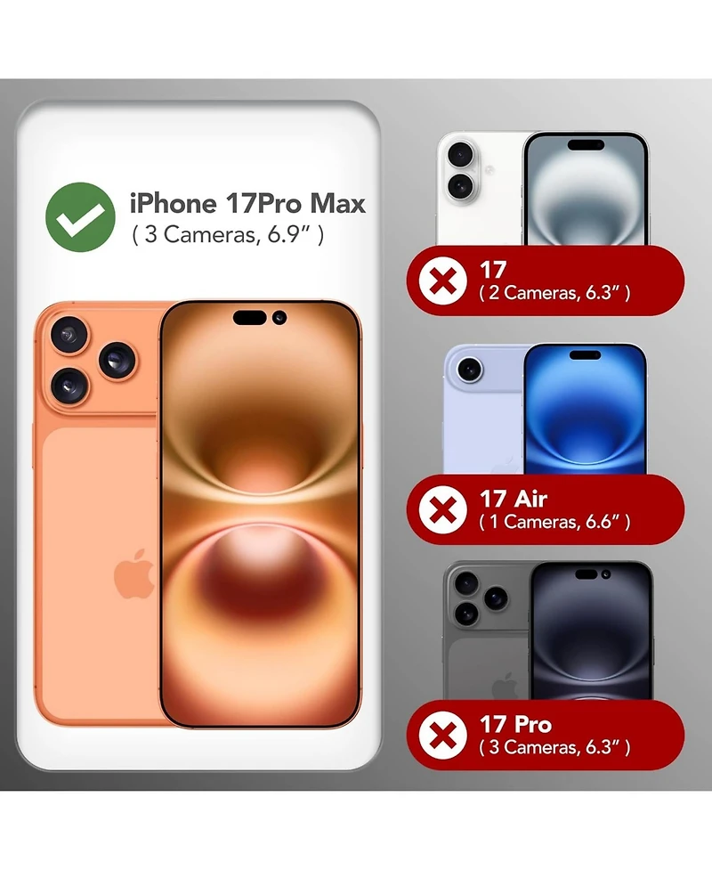 Gonez Magnetic for iPhone 17 Pro Max Case, Compatible with MagSafe, Liquid Silicone Anti-Scratch Shockproof Protective Phone Case