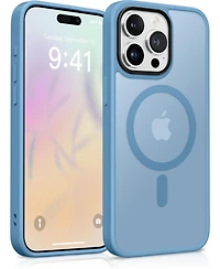 Gonez Magnetic for iPhone 15 Pro Max Case,Compatible with MagSafe Slim Translucent Matte Back Shockproof Phone Protective Case