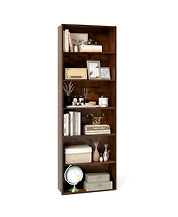 Sugift 6-Tier Bookcase with Open Shelves and Anti Toppling Kit