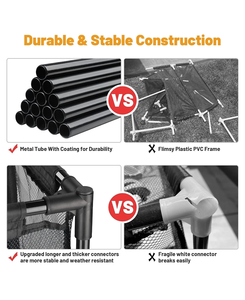 Yescom 2 Pack Metal Frame Pool Float Storage Bin Basket Extra Large for Toy Raft Noodles