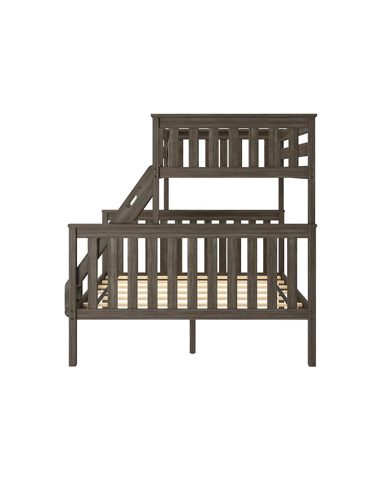 Max & Lily Solid Wood Twin Xl over Queen Bunk Bed for Kids