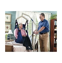 Invacare Hydraulic Patient Lift, Lightweight Transfer Chair With 450 lb Capacity and Safe Bent Mast