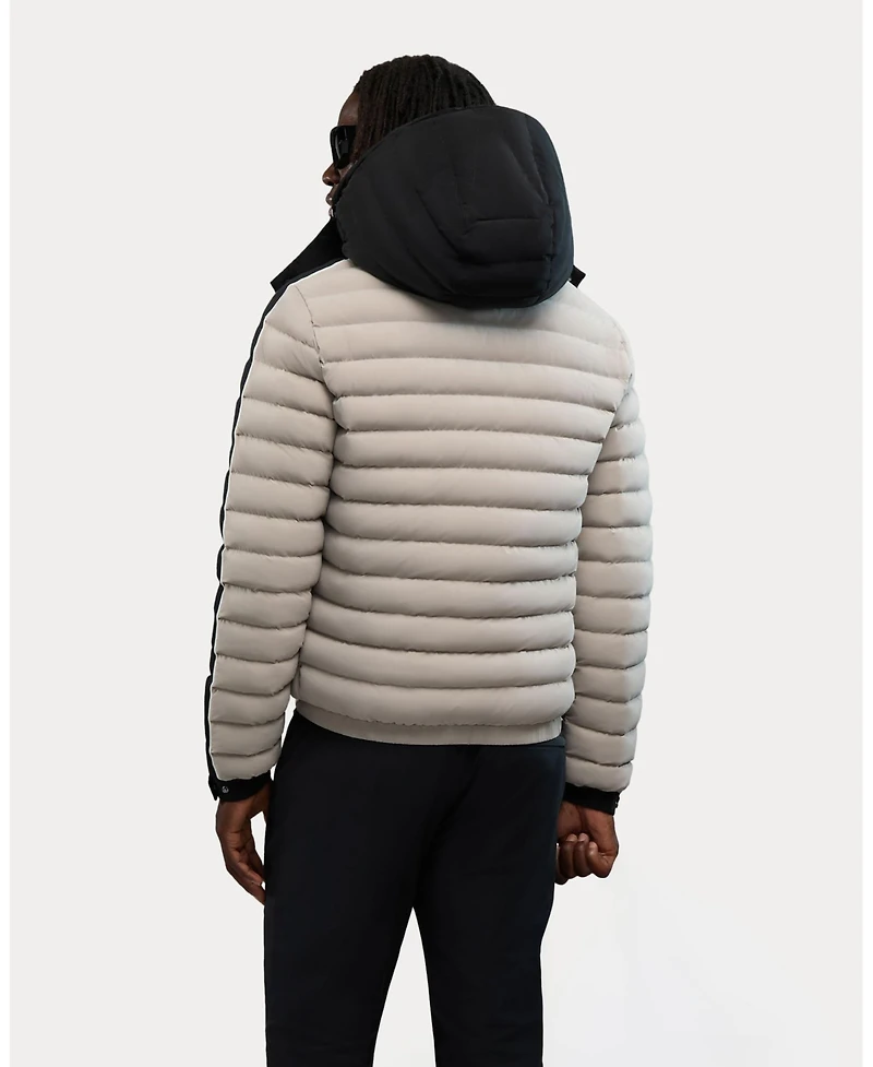 Alpenhaus Men's Uriage Lightweight Bomber Puffer with Removable Hood