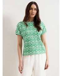 Phase Eight Women's Suzie Short Sleeve Boat Neck Top