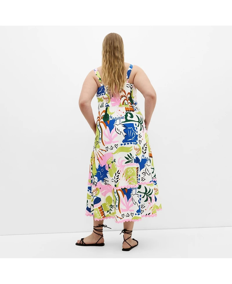 City Chic Women's Shani Print Maxi Dress