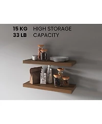 Fm Furniture Iva Floating Shelf in Melamine x2