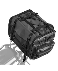 Mecale 40 to 60L Expandable Motorcycle Tail Bag with Waterproof Rain Cover