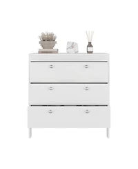 Fm Furniture Reti 3-Drawer Chest with Functional Storage and Modern Design