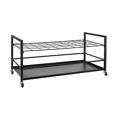 Sugift 50-Slot Rolling Storage Cart with Heavy-Duty Metal Frame for Large Format Document Organization