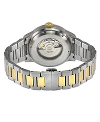 Gevril Men's Guggenheim Swiss Automatic Two tone Ipyg/Ss Bracelet Watch