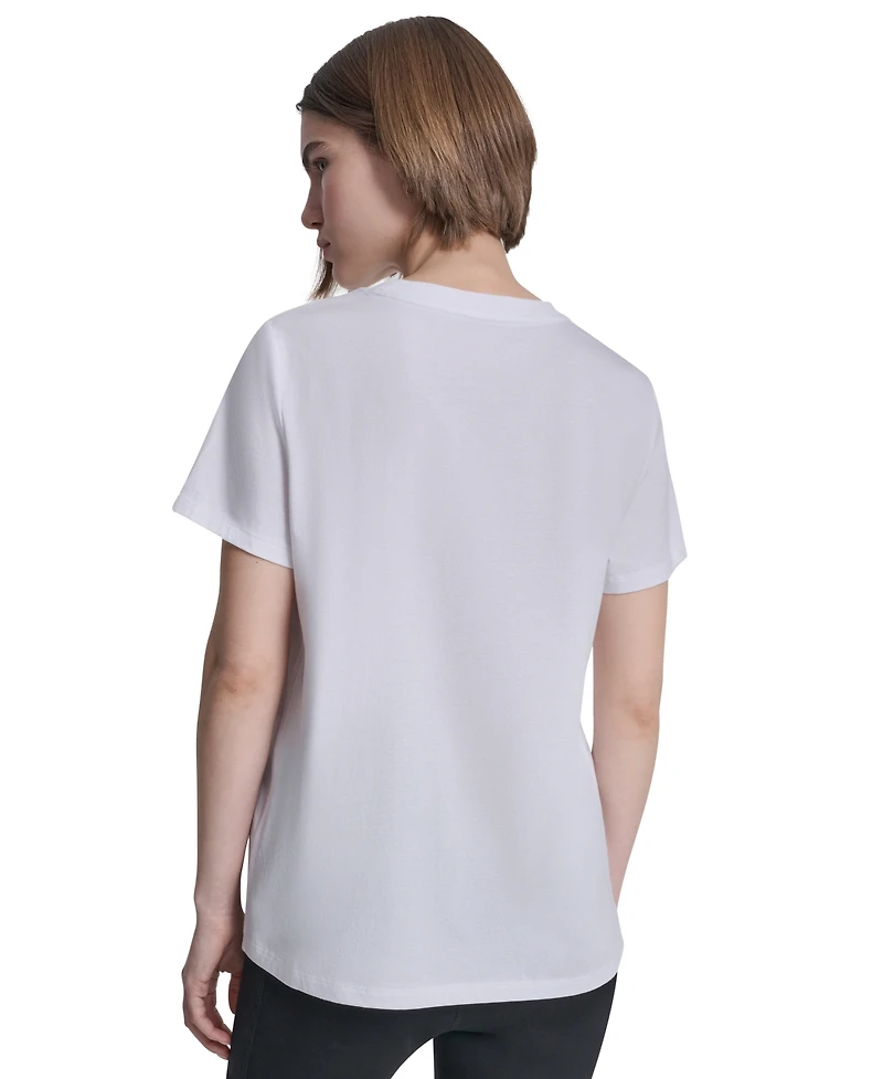 Dkny Sport Women's Collegiate Medallion Logo T-Shirt