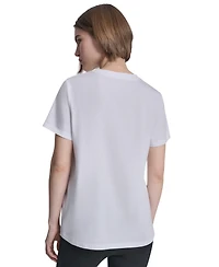 Dkny Sport Women's Collegiate Medallion Logo T-Shirt
