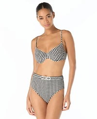 Michael Kors Women's V-Neck Underwire Bikini Top