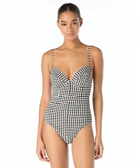 Michael Kors Women's Underwire One-Piece Swimsuit
