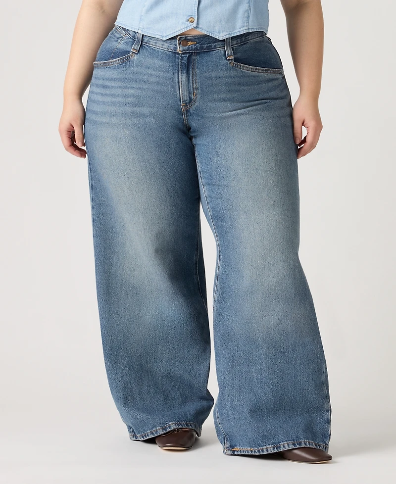 Levi's Plus Mid-Rise Wide-Leg Baggy Jeans