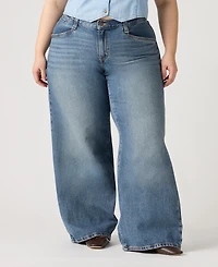 Levi's Plus Mid-Rise Wide-Leg Baggy Jeans