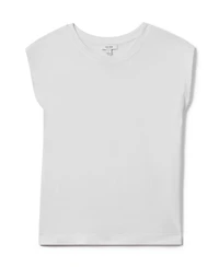 Reiss Women's Cotton Capped Sleeve T-Shirt