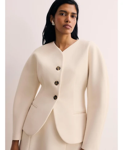 The Fold Women's Ravello Long Sleeve Tailored Jacket