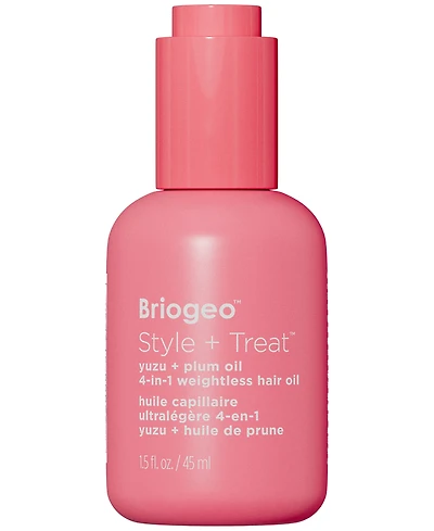 Briogeo Style + Treat Yuzu + Plum Oil 4-in-1 Weightless Hair Oil, 1.5 oz.