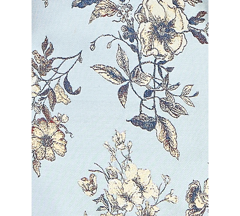 Seni & Cade Women's Polyester Floral Jacquard Strapless Dress