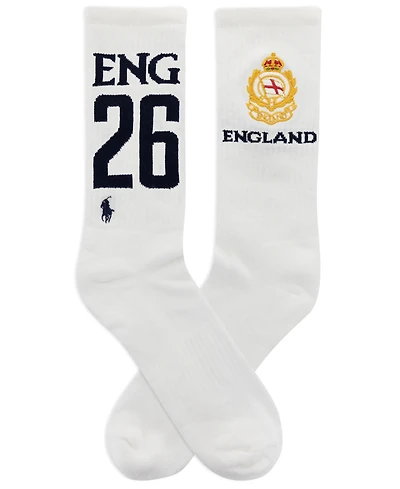 Polo Ralph Lauren Men's Embroidered Country England Crew Socks
