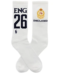 Polo Ralph Lauren Men's Embroidered Country England Crew Socks