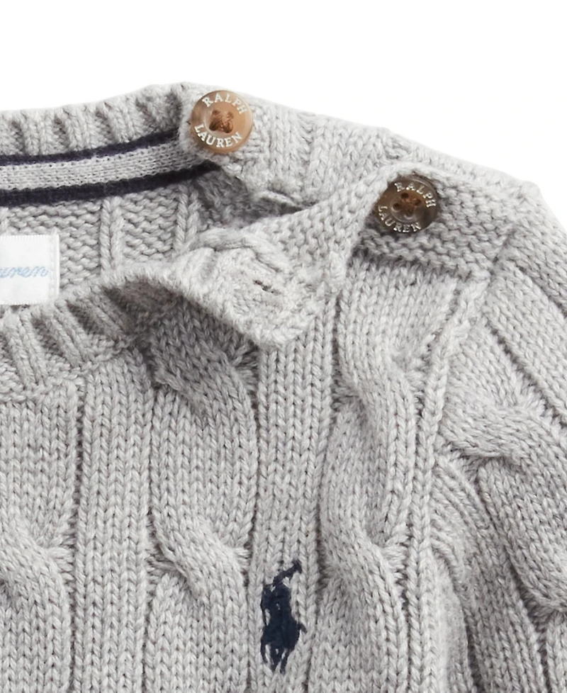 Polo Ralph Lauren Baby Boys' Cable-Knit Cotton Sweater