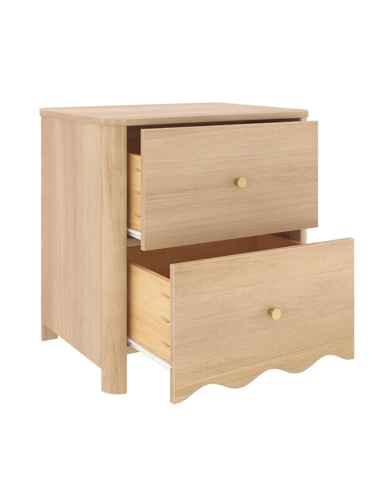 Max & Lily Sutton 2 Drawer Nightstand
