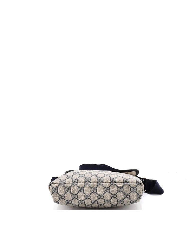 Pre-Owned Gucci Small Flap Messenger Gg Coated Canvas