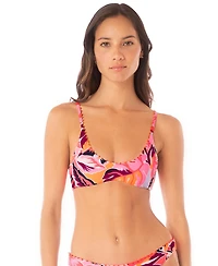 Maaji Women's Coral Leafy Liberties Bikini Top