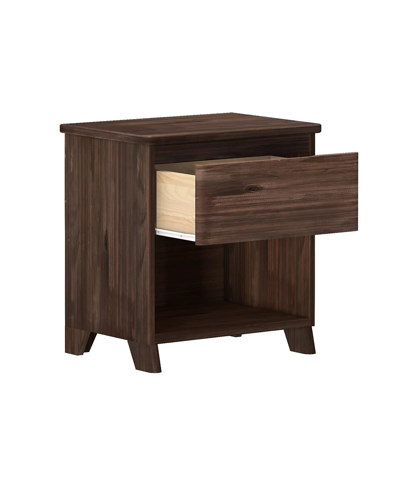 Max and Lily Solid Wood Farmhouse 1 Drawer Nightstand