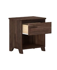 Max and Lily Solid Wood Farmhouse 1 Drawer Nightstand