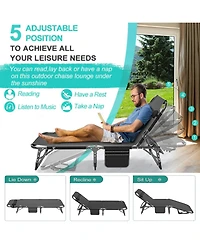 Aboron Heavy Duty 3-in-1 Folding Camping Cot with Mattress and Carry Bag. 75"x27" 1200D Double-Layer Bed for Home, Office, or Travel