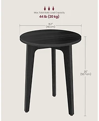 Slickblue Compact Round End Table Small Side Table for Space Saving Use