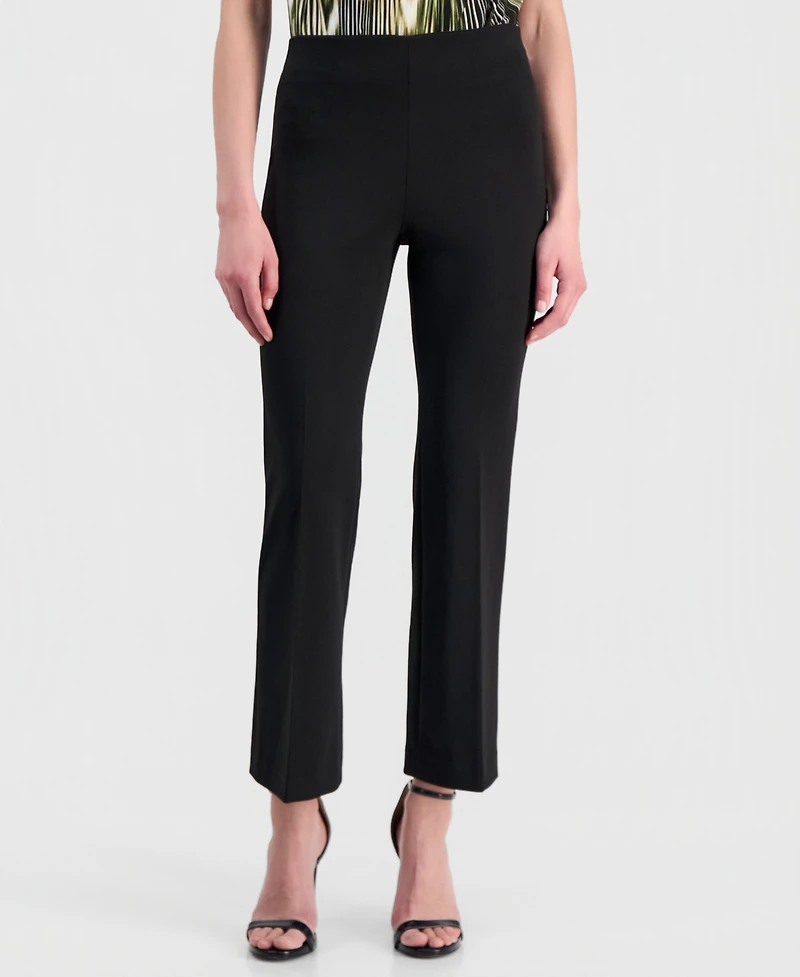Anne Klein Women's Pull-On Kick-Flare Ankle Pants