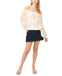 Vince Camuto Women's Off-The-Shoulder Long-Sleeve Blouse