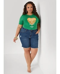 Ashley Stewart Women's Not Here For Drama Graphic Tee
