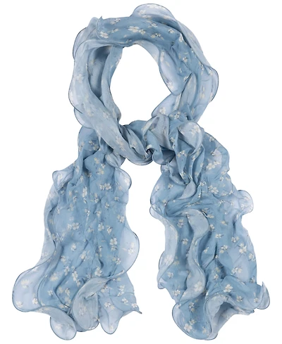 Lauren Ralph Lauren Floral Double Ruffle Scarf
