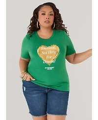 Ashley Stewart Women's Not Here For Drama Graphic Tee