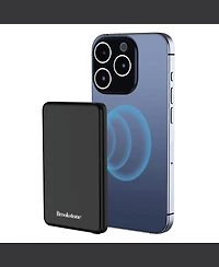Brookstone 5,000mAh Ultra Slim and Fast 15W Magsafe Wirless Charging Power Bank