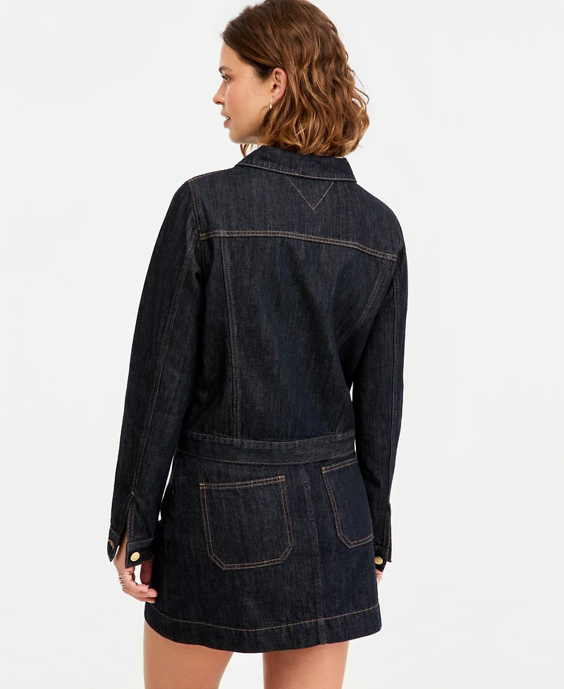 Tommy Hilfiger Women's Cotton Collared Denim Jacket