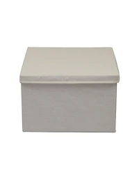 Household Essentials Square Storage Box With Lid, 15"x15"x10"