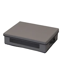 Household Essentials Platter Storage Chest, Gray